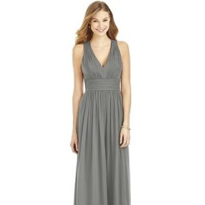 After Six Gray/Charcoal Long Dress